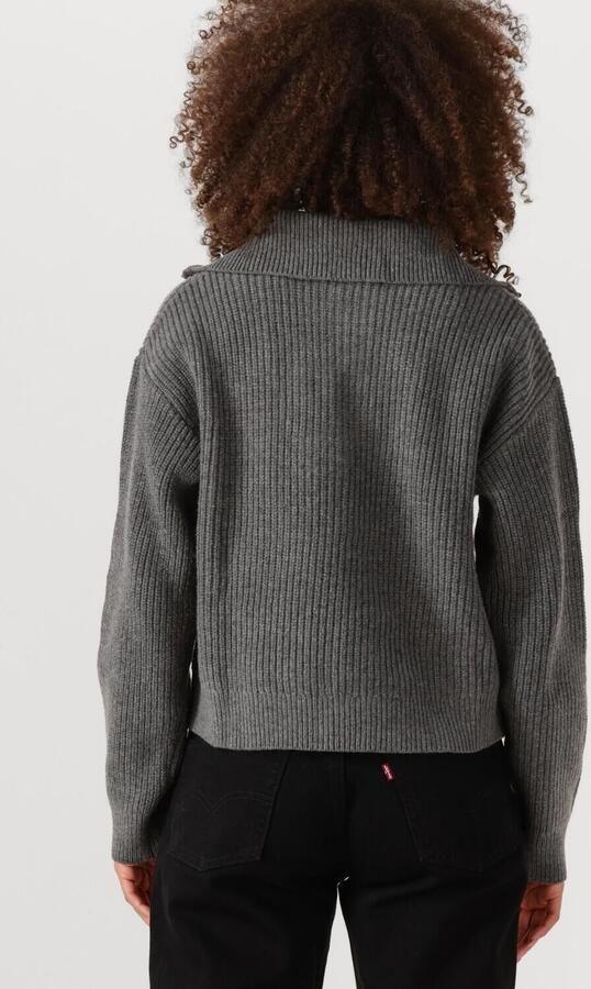 ENVII Dames Truien & Vesten Enwashington Ls Half Zip Knit 7284 Grijs - Foto 3
