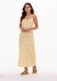 ENVII Dames Jurken Ensapphire Sl Dress Aop 6696 Geel - Thumbnail 1