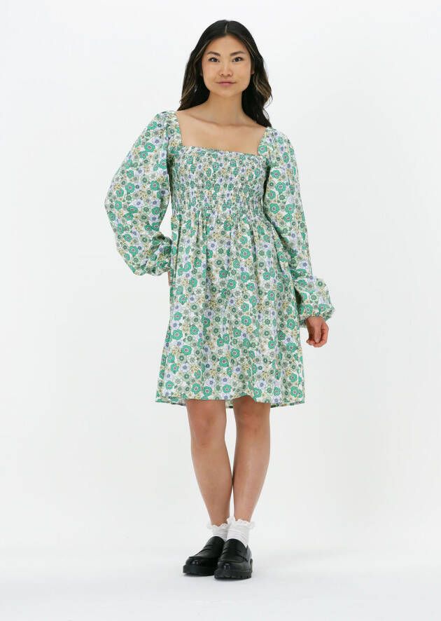 ENVII Dames Jurken Enlori Ls Dress Aop 6731 Groen