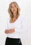 ENVII Dames Tops & T-shirts Enally Ls V-n Tee 5314 Wit - Thumbnail 5