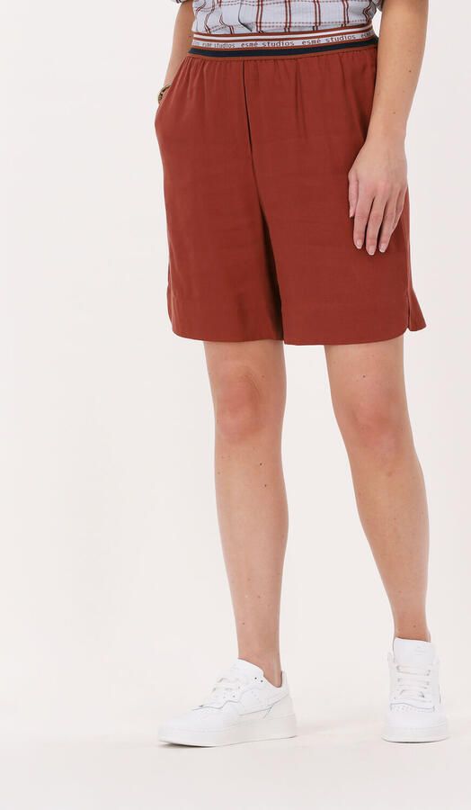 ESMÉ STUDIOS Esmé Studios Dames Broeken Hena High Waist Short Rood - Foto 1