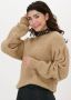 EST'SEVEN Dames Truien & Vesten Est'vetements Knitted Sweater Beige - Thumbnail 1