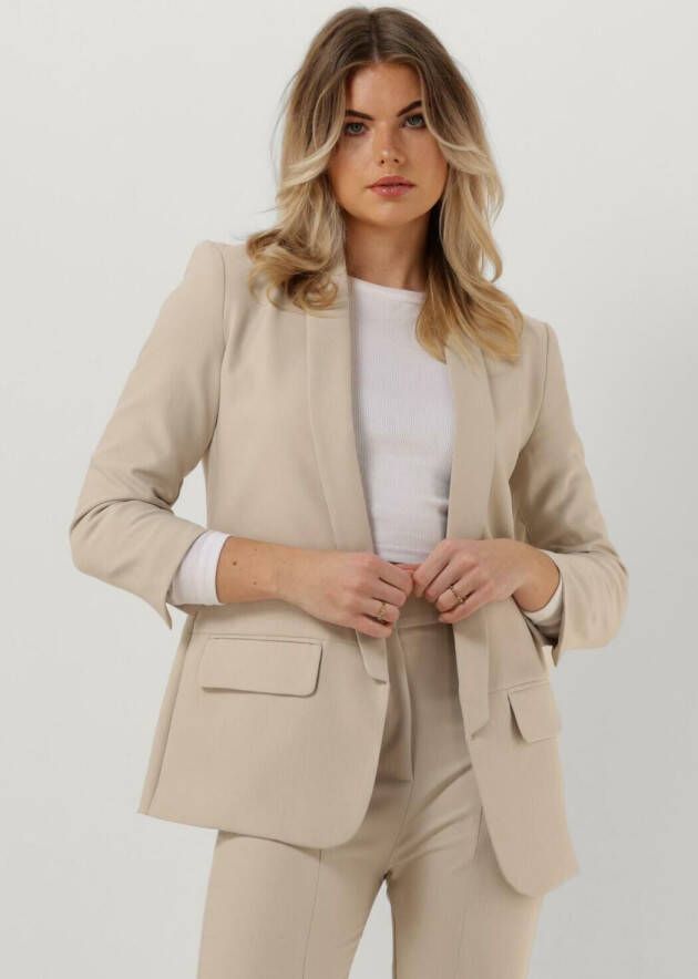 Est'Seven Ecru Colbert Blazers voor Dames Beige Dames