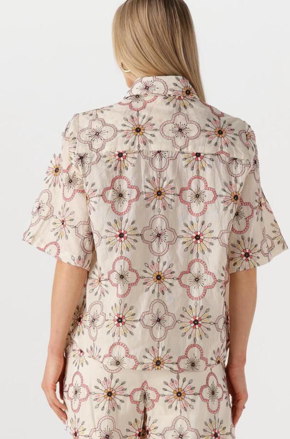 EST'SEVEN Dames Blouses Alijah Blouse Batik Beige - Foto 3