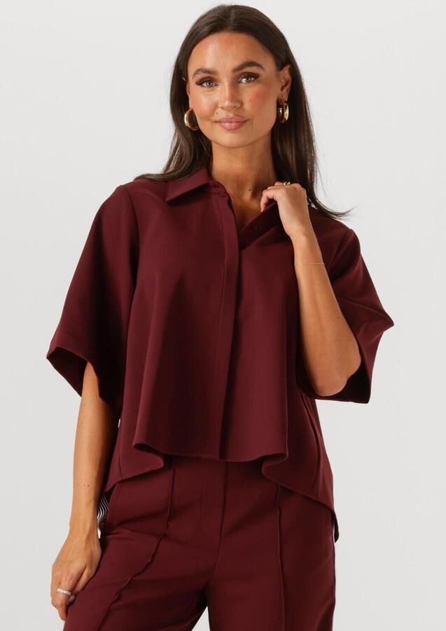 EST'SEVEN Dames Blouses Alijah Blouse Bordeaux - Foto 4