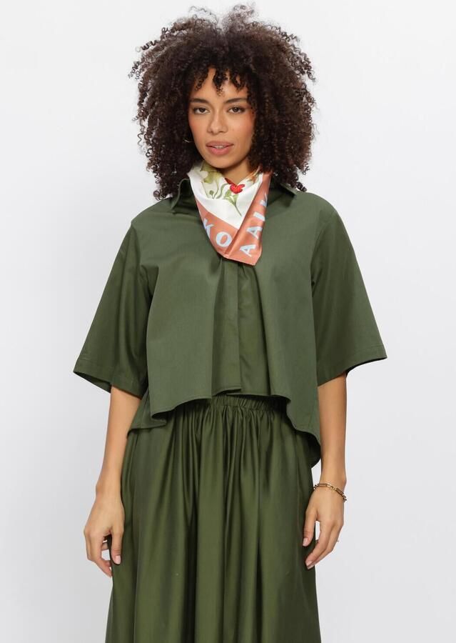 EST'SEVEN Dames Blouses Alijah Blouse Rnbw Donkergroen
