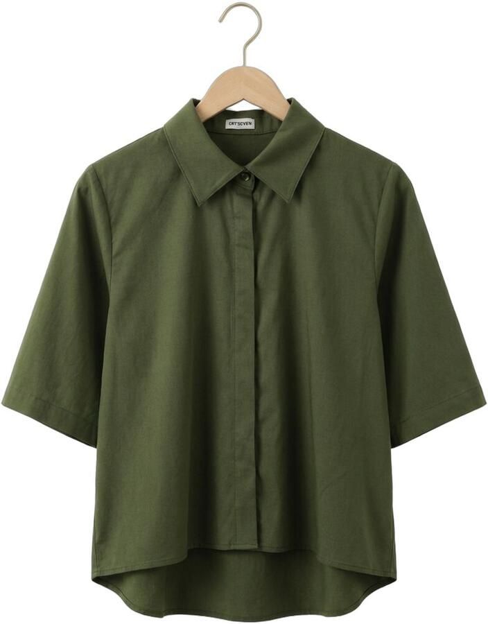 EST'SEVEN Dames Blouses Alijah Blouse Rnbw Donkergroen - Foto 2