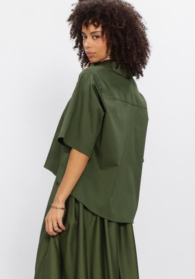 EST'SEVEN Dames Blouses Alijah Blouse Rnbw Donkergroen - Foto 3