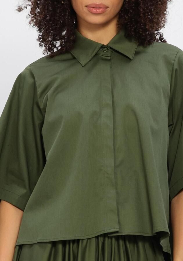 EST'SEVEN Dames Blouses Alijah Blouse Rnbw Donkergroen - Foto 4
