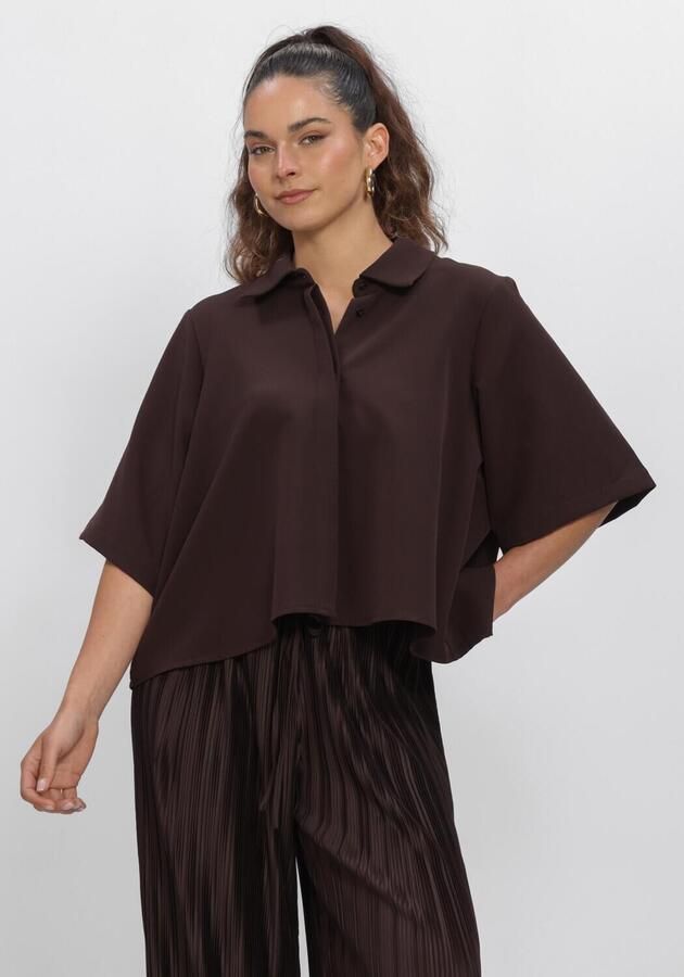 EST'SEVEN Dames Blouses Alijah Trvl 27 Bruin