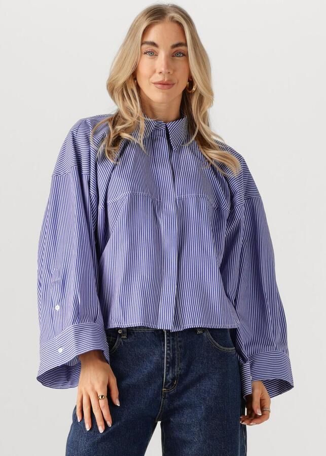 EST'SEVEN Dames Blouses Annabeth Blouse Blauw - Foto 4