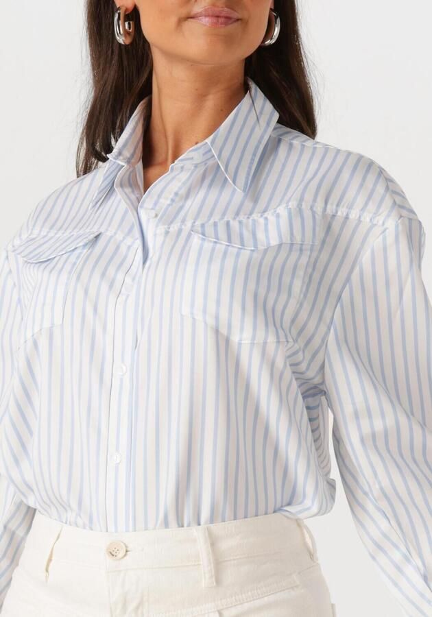 EST'SEVEN Dames Blouses Franky Blouse Lichtblauw - Foto 2