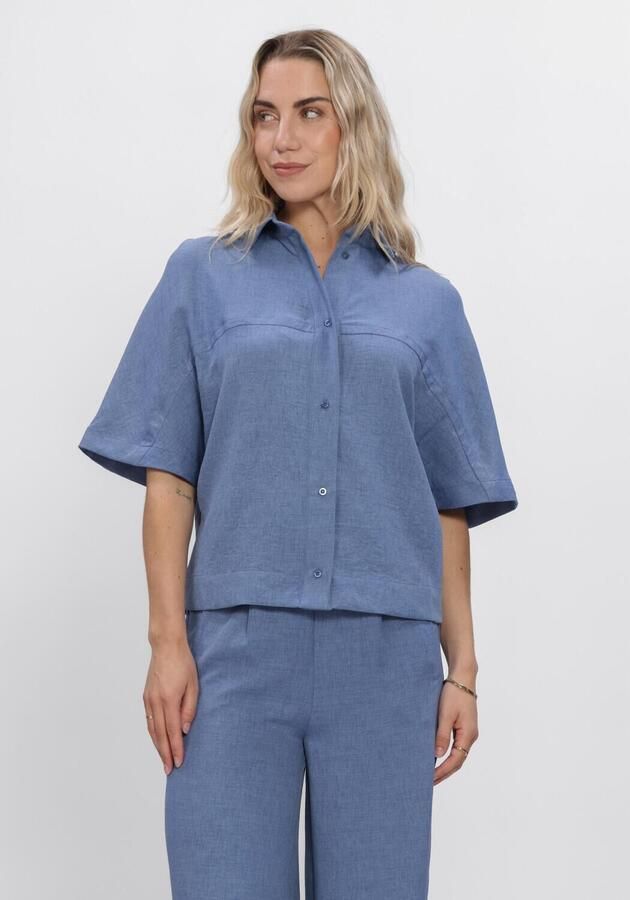 EST'SEVEN Dames Blouses Freya Top Blauw