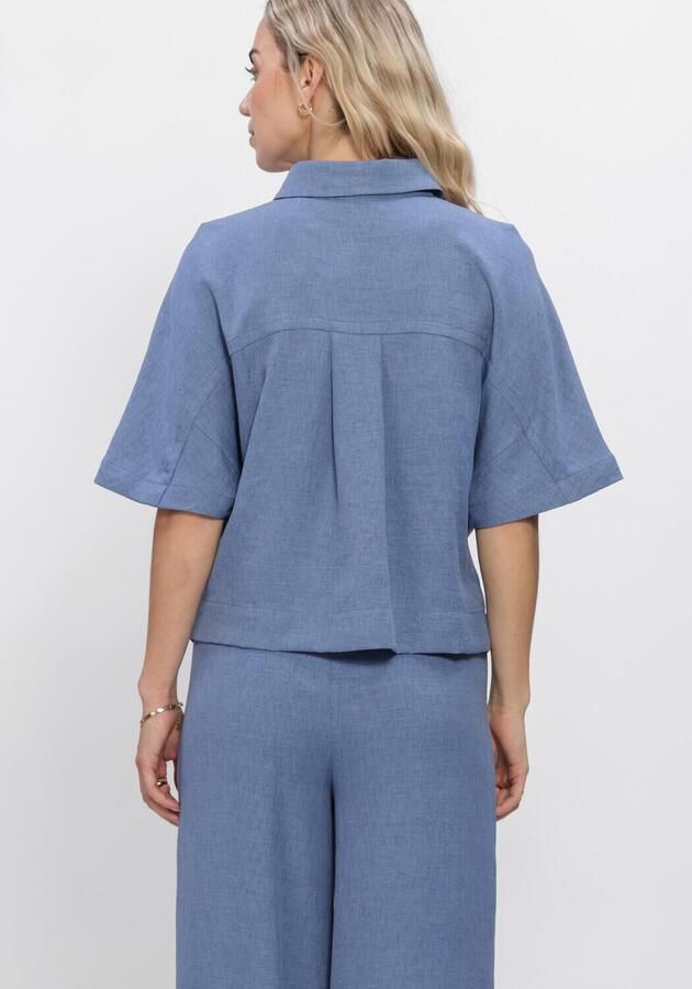 EST'SEVEN Dames Blouses Freya Top Blauw - Foto 4