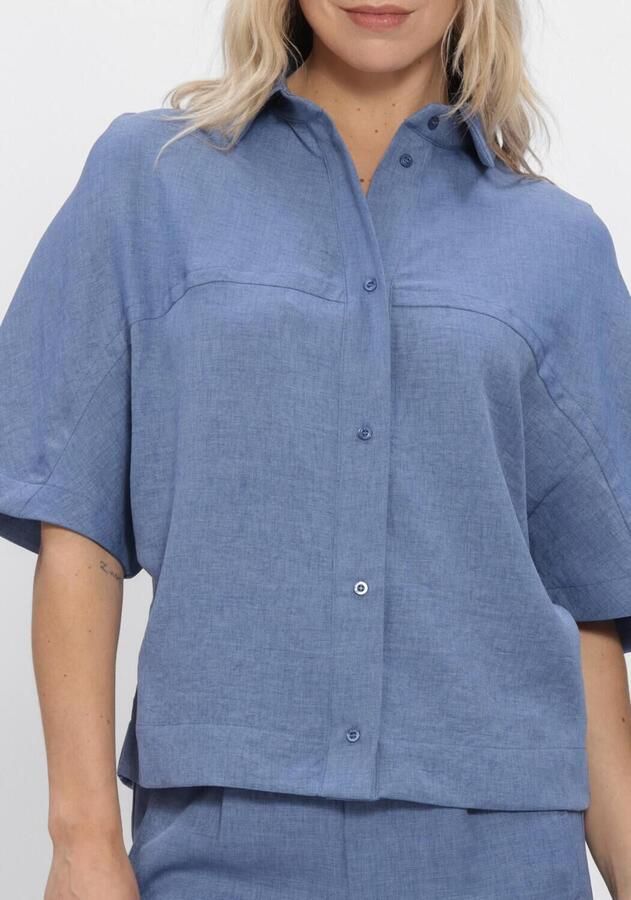 EST'SEVEN Dames Blouses Freya Top Blauw - Foto 3