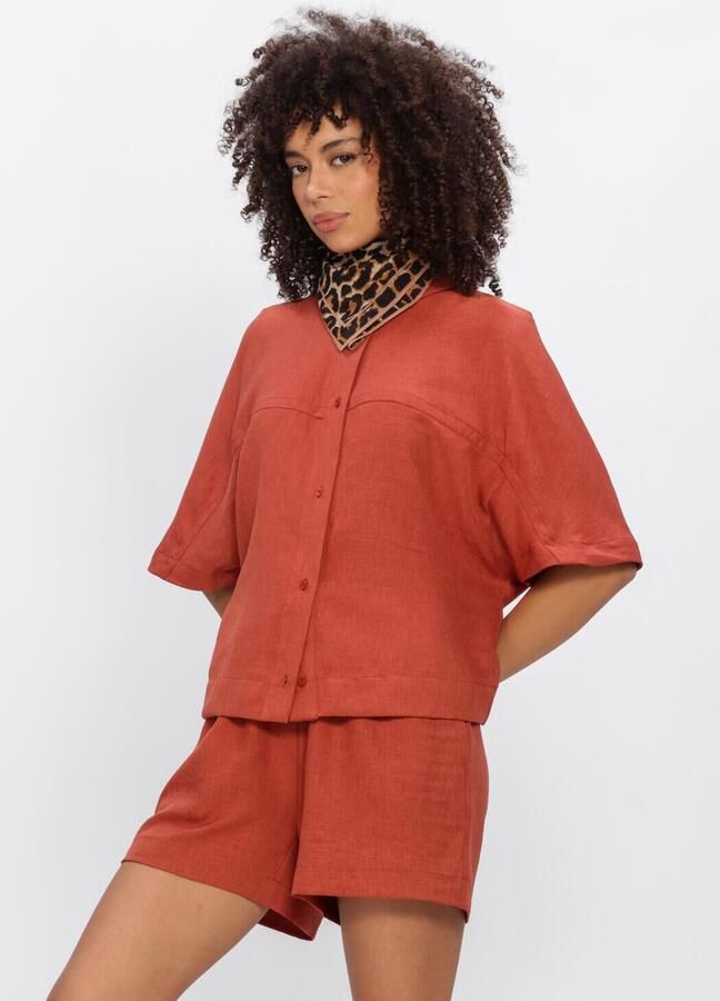 EST'SEVEN Dames Blouses Freya Top Rood