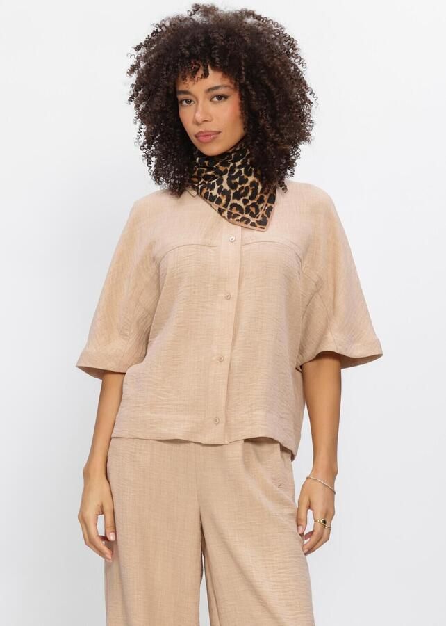 EST'SEVEN Dames Blouses Freya Top Zand