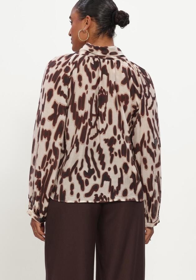 EST'SEVEN Dames Blouses Mae Blouse Beige - Foto 3