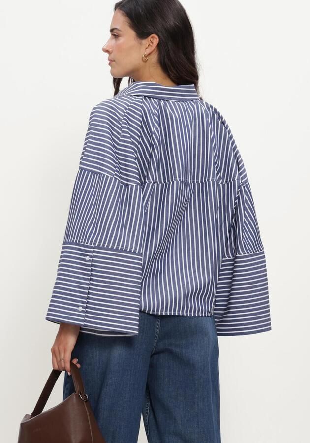 EST'SEVEN Dames Blouses Varissa Blouse Blauw - Foto 3