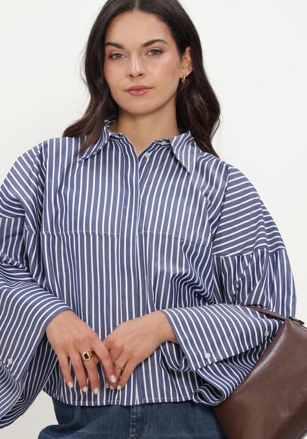 EST'SEVEN Dames Blouses Varissa Blouse Blauw - Foto 4