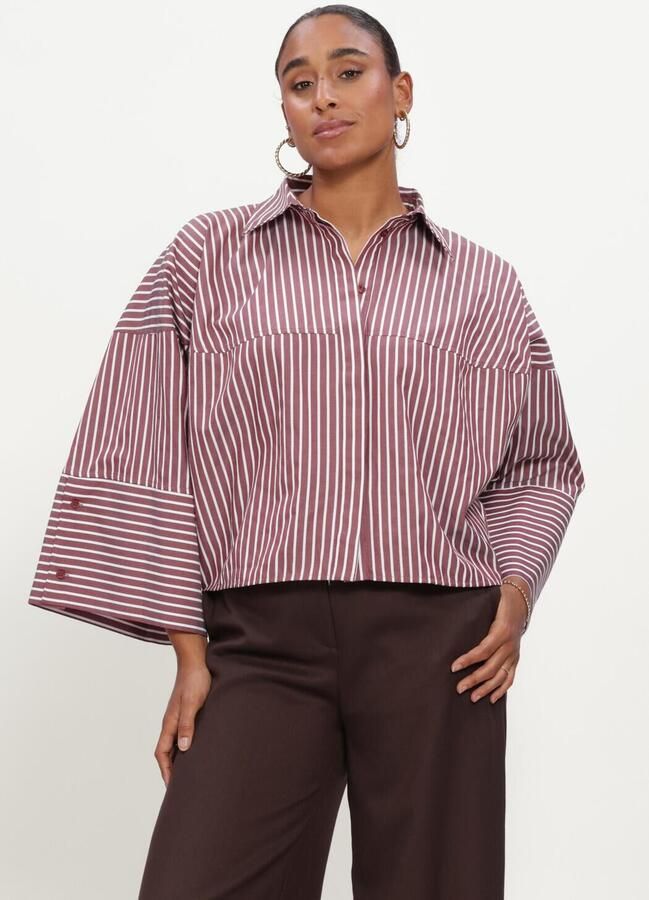 EST'SEVEN Dames Blouses Varissa Blouse Bordeaux