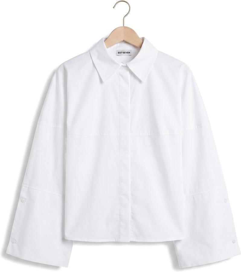 EST'SEVEN Dames Blouses Varissa Blouse Wit - Foto 2