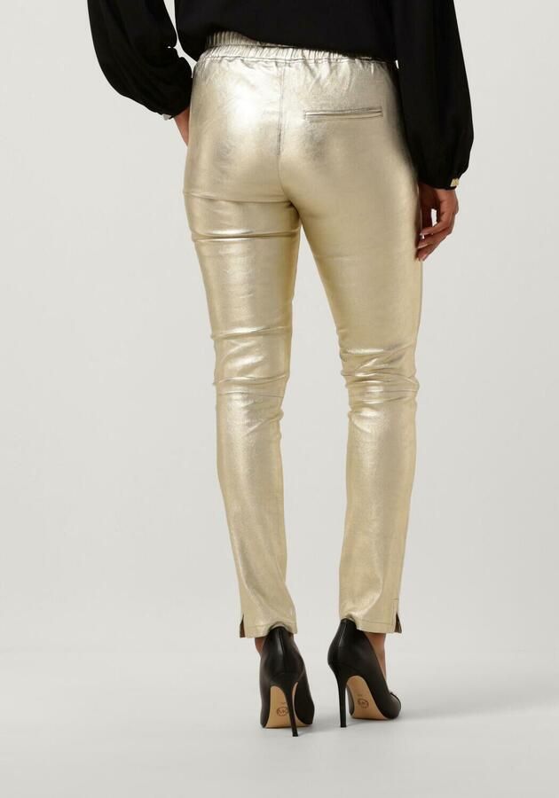 Est'Seven Boyfriend Pants Chino in Goud Yellow Dames