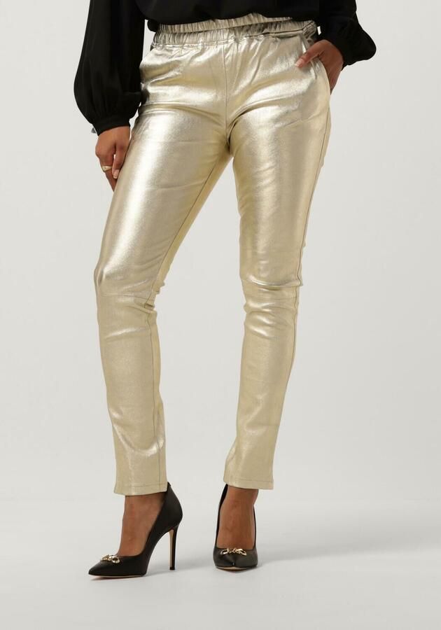 Est'Seven Boyfriend Pants Chino in Goud Yellow Dames - Foto 3