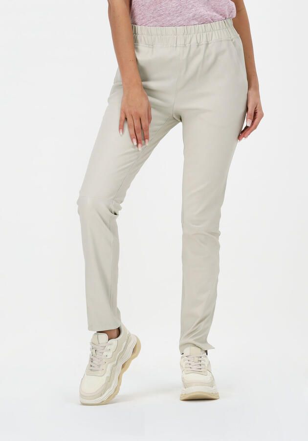 EST'SEVEN Dames Broeken Est'chino Stretch Leather Gebroken Wit - Foto 4