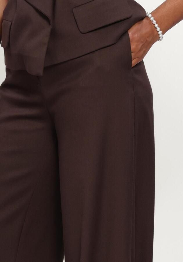 EST'SEVEN Dames Broeken Ferreira Josiah Trouser Fw26 Bruin - Foto 3