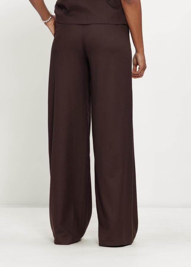 EST'SEVEN Dames Broeken Ferreira Josiah Trouser Fw26 Bruin - Foto 2