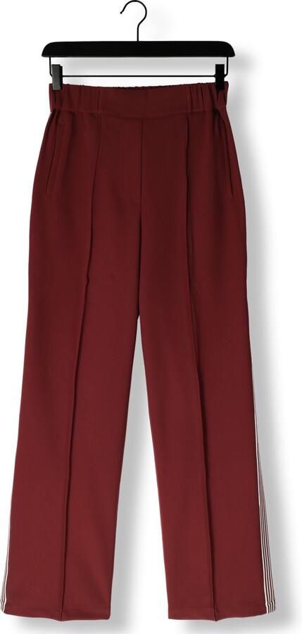 Est'seven straight regular waist broek donkerrood - Foto 4
