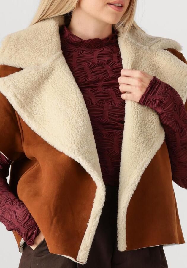 EST'SEVEN Dames Jassen Cardigan Cape Louise Bruin - Foto 3