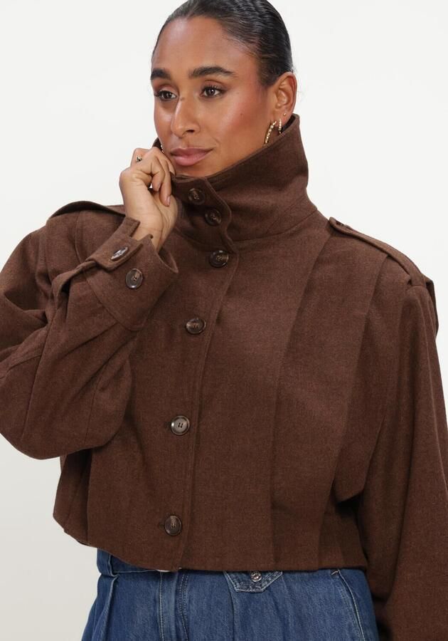 EST'SEVEN Dames Jassen Jossy Jacket Bruin - Foto 4