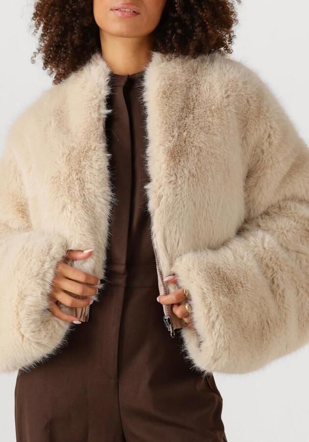 EST'SEVEN Dames Jassen Kinski Wild Jacket Creme - Foto 3
