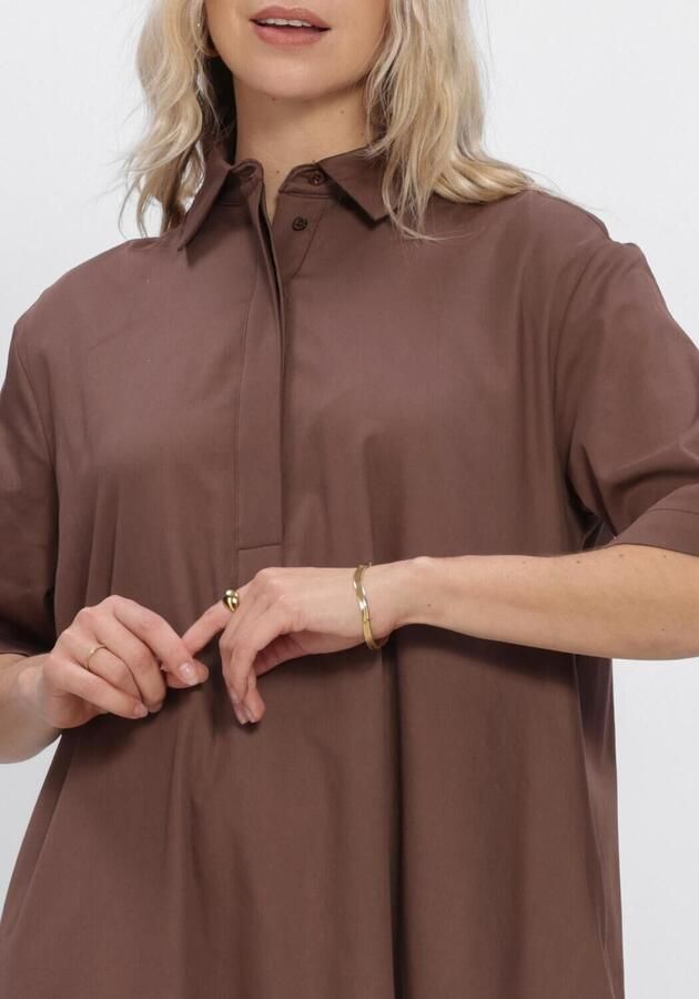 EST'SEVEN Dames Jurken Beyza Dress Bruin - Foto 3