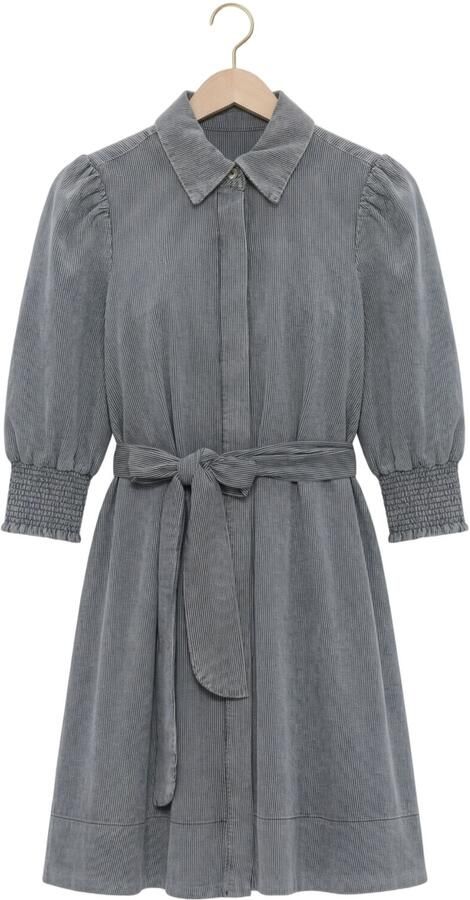 EST'SEVEN Dames Jurken Elise Dress 26 Grijs - Foto 4