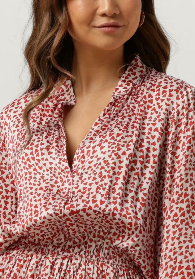 EST'SEVEN Dames Jurken Est journee Dress Bambu Rood - Foto 2