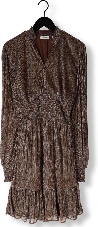 EST'SEVEN Dames Jurken St Trpz Dress Brons - Foto 3