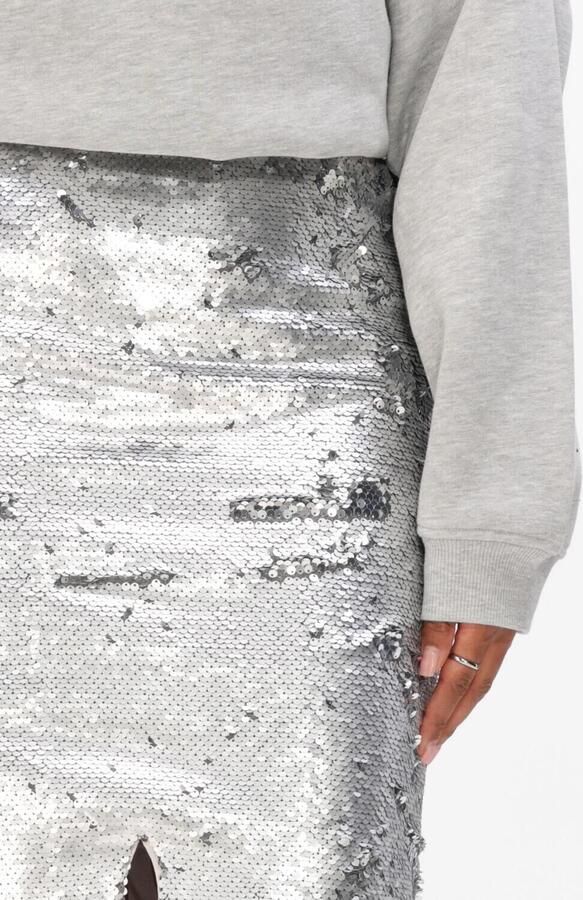 EST'SEVEN Dames Rokken Yousra Skirt Zilver - Foto 3