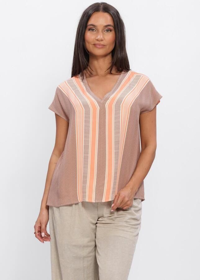 EST'SEVEN Dames Tops & T-shirts Aylani Top Bruin