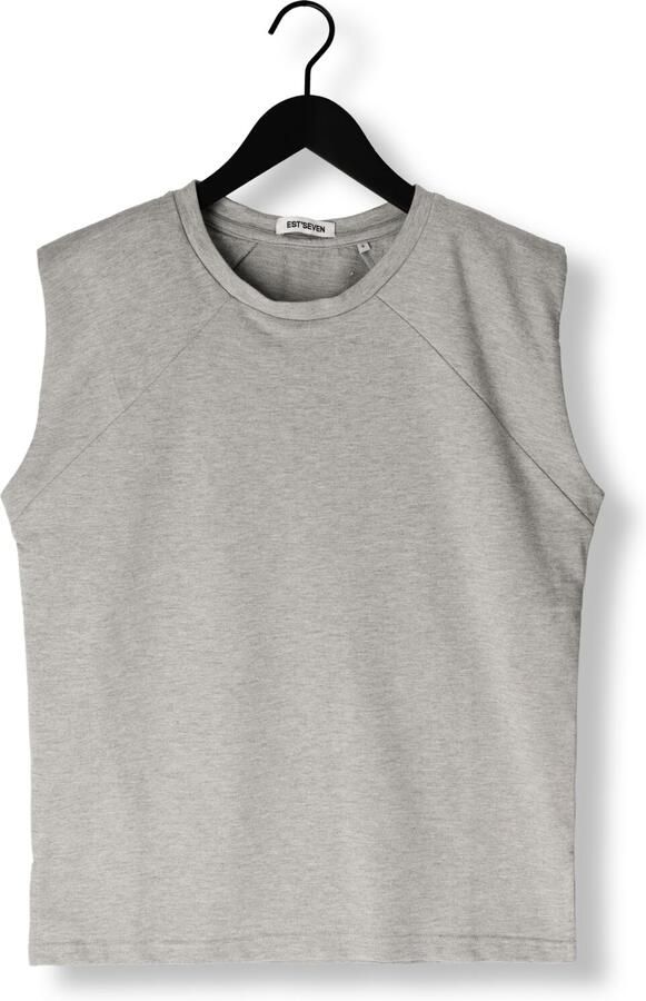 EST'SEVEN Dames Tops & T-shirts Dane Top Grijs - Foto 4