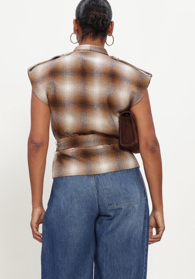EST'SEVEN Dames Tops & T-shirts Siral Top Bruin - Foto 2