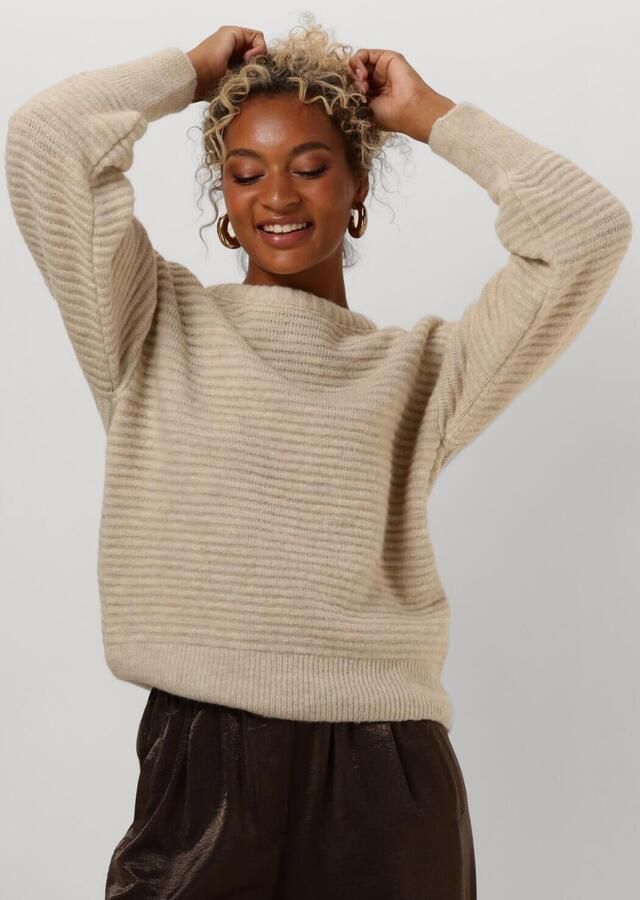 Est'Seven Sand Carry Sweater Casual Chic Look Beige Dames - Foto 4