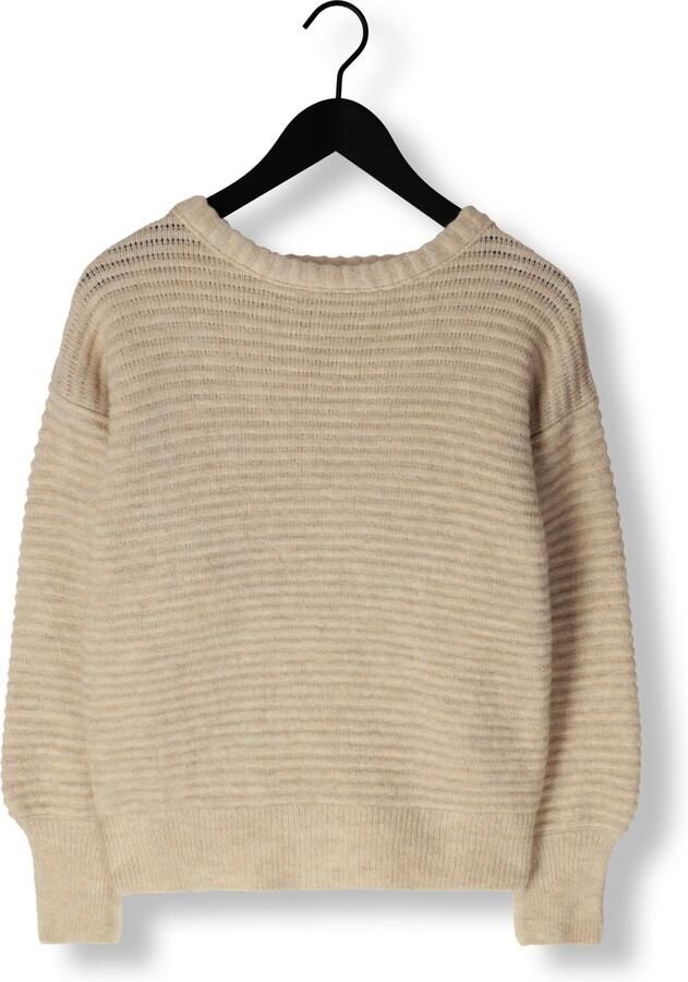 Est'Seven Sand Carry Sweater Casual Chic Look Beige Dames