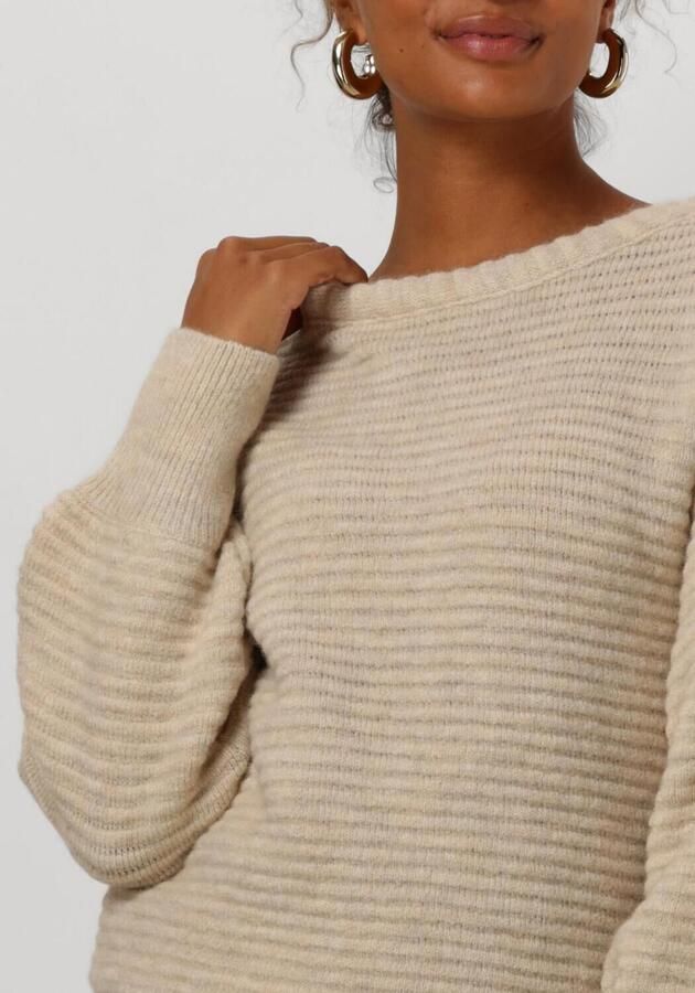 Est'Seven Sand Carry Sweater Casual Chic Look Beige Dames - Foto 3