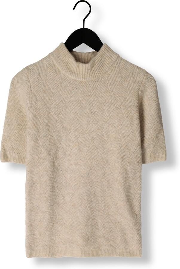 EST'SEVEN Dames Truien & Vesten Nicole Square Top Zand - Foto 3