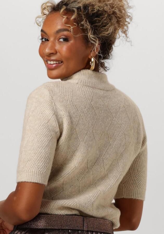 EST'SEVEN Dames Truien & Vesten Nicole Square Top Zand - Foto 2