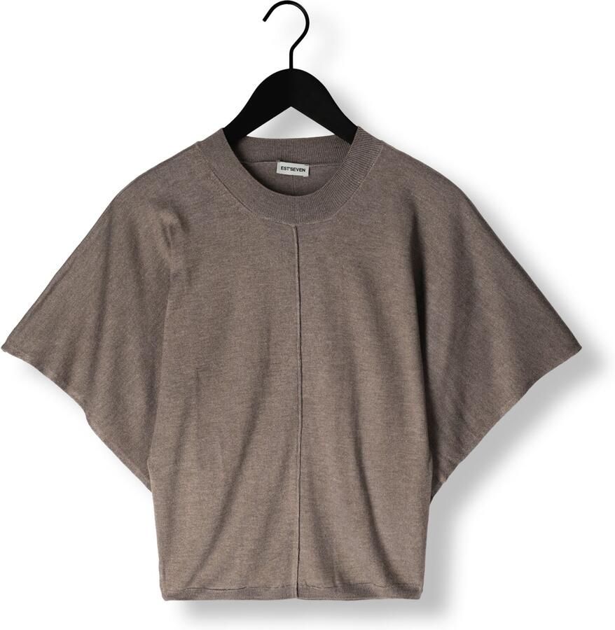 EST'SEVEN Dames Truien & Vesten Suzette Nolita Taupe