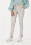 EST'SEVEN Dames Broeken Est'paper Bag Stretch Leather Gebroken Wit - Thumbnail 1